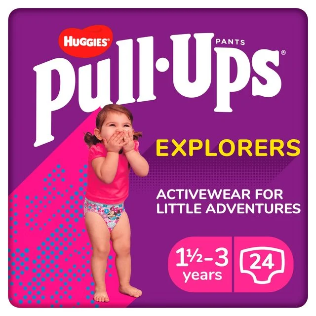 - Dog disposable foam shower gelHuggies Pull-Ups Explorers Girls Nappy Pants Size 4-5+ (1.5-3 Yrs)   24 per pack