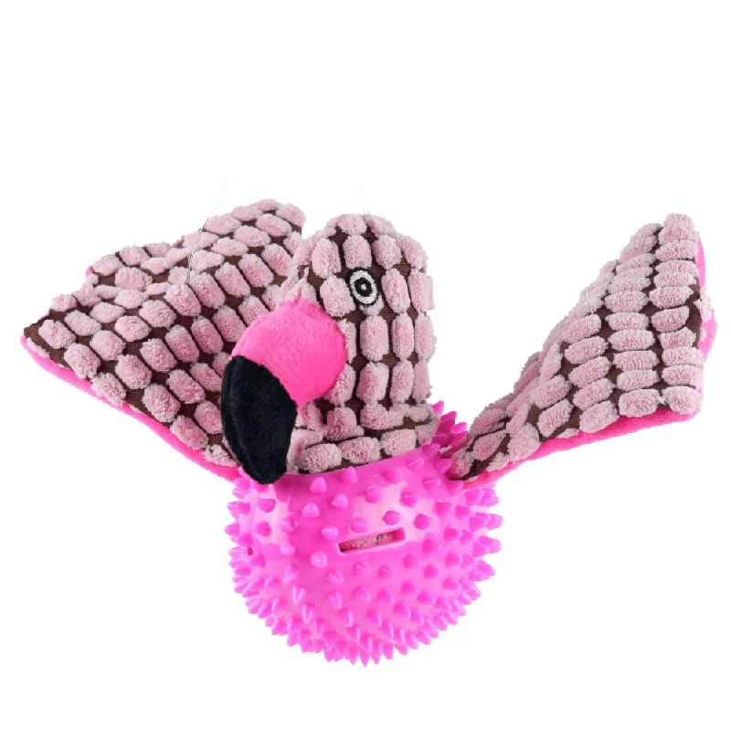 7. **Pet clothes are thickened in winter**Basil Bird Shaped Plush Toy with Squeaky Neck for Dogs (Pink)