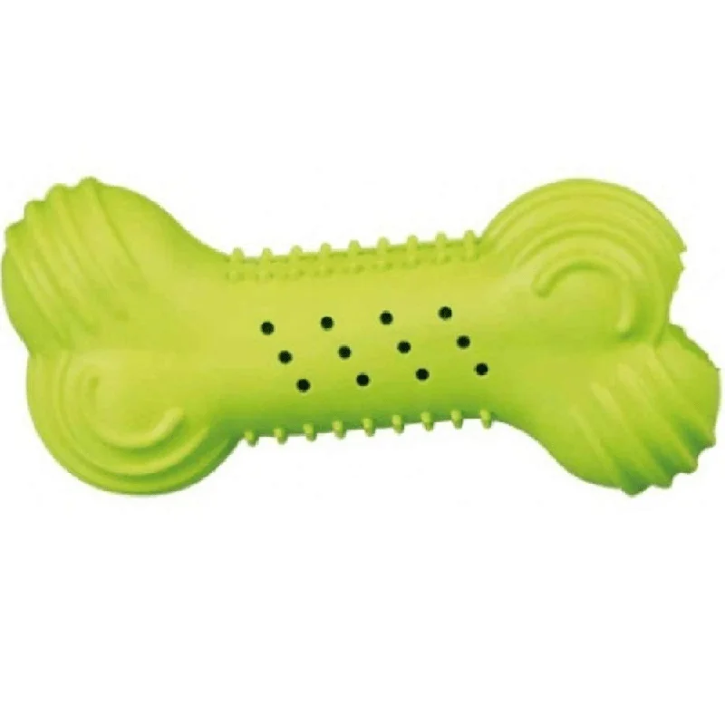 2. **Dog raincoat is waterproof and windproof**Trixie Natural Rubber Rustling Bone Toy for Dogs (Green)